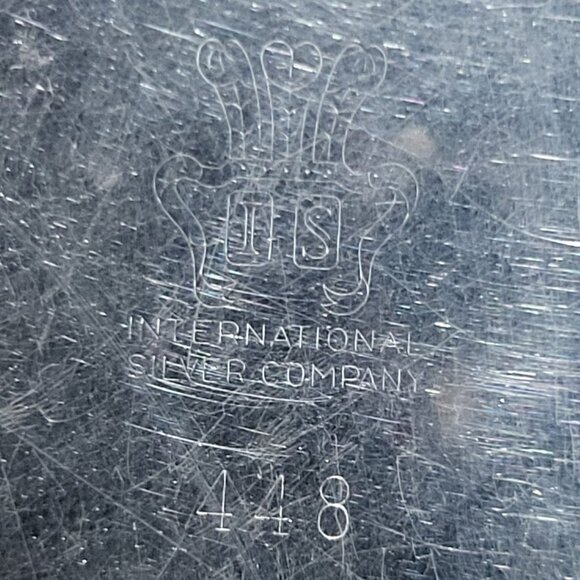 International Silver Orleans Pattern Silverplate Serving Dish Tray Spoon - Picture 6 of 12